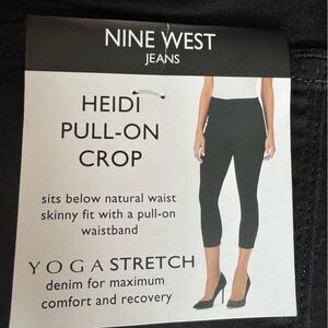 Nine West jeans Heidi pull on crop pants